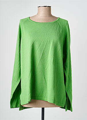 Pull coupe droite manches longues vert ESCORPION femme