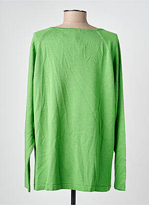 Pull coupe droite manches longues vert ESCORPION femme
