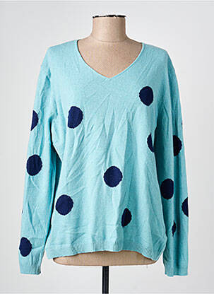 Pull coupe droite manches longues bleu I.ODENA femme