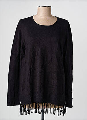 Pull coupe droite manches longues noir RABE femme
