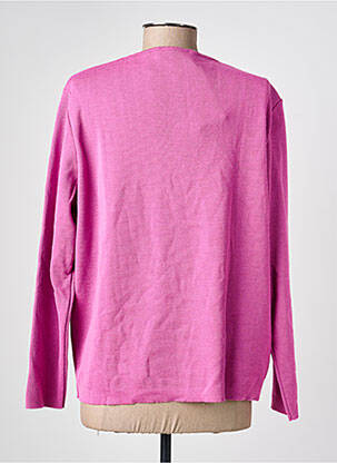 Pull coupe droite manches longues rose RODAM femme