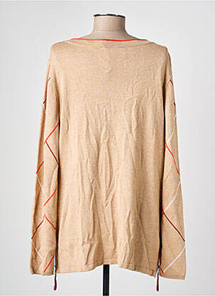 Pull col rond manches longues marron OLSEN femme