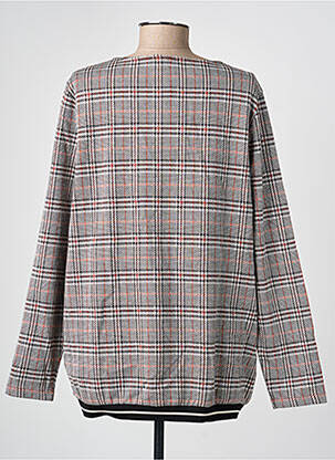 Pull coupe droite manches longues gris OLSEN femme