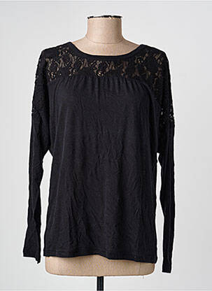 T-shirt manches longues manches longues noir UN . C TOUT femme