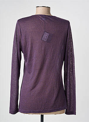 T-shirt manches longues manches longues violet PAUSE CAFE femme