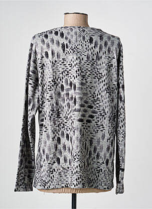 Pull coupe droite manches longues gris I.ODENA femme