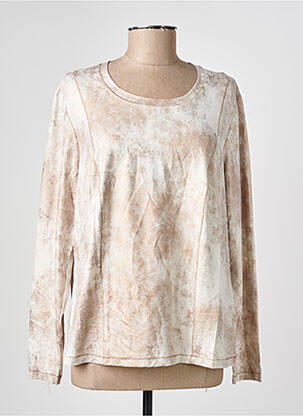 T-shirt manches longues manches longues beige PAUPORTÉ femme