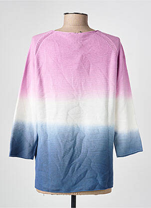 Pull coupe droite manches longues rose RABE femme