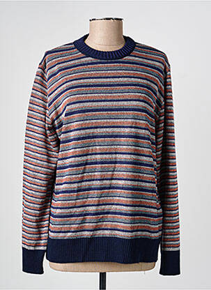 Pull coupe droite manches longues bleu I.ODENA femme