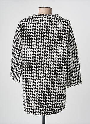 Pull coupe droite manches 3/4 noir OLSEN femme