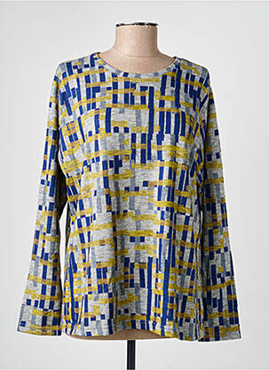 Pull coupe droite manches longues gris I.ODENA femme