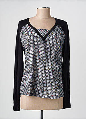 T-shirt manches longues manches longues noir PAUPORTÉ femme