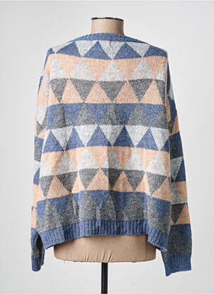 Pull coupe droite manches longues bleu GUITARE femme