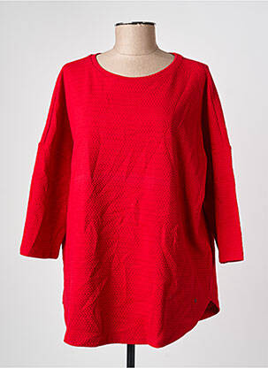 T-shirt manches 3/4 manches 3/4 rouge OLSEN femme