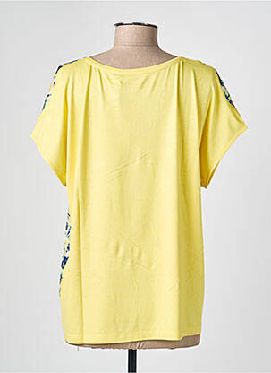 T-shirt imprimé fantaisie manches courtes jaune RABE femme