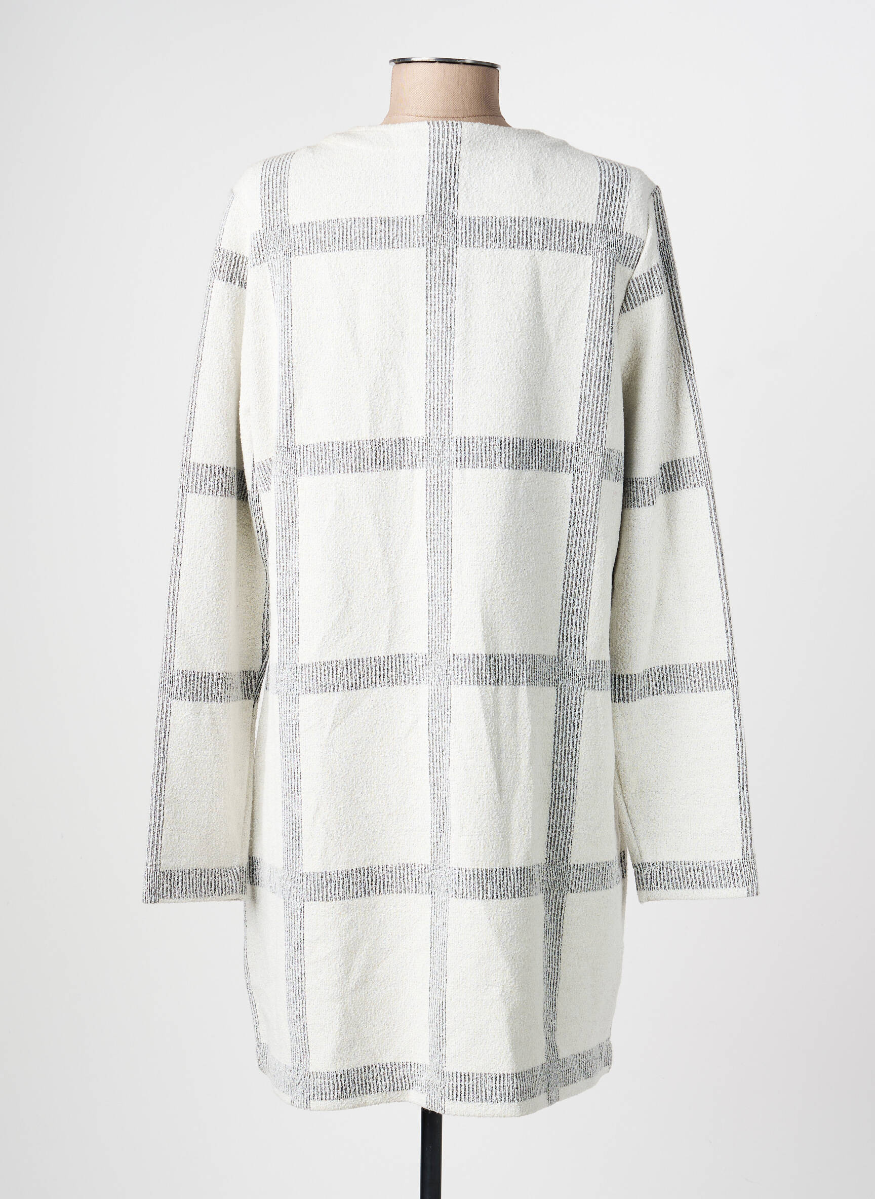 Veste casual col rond gris OLSEN femme