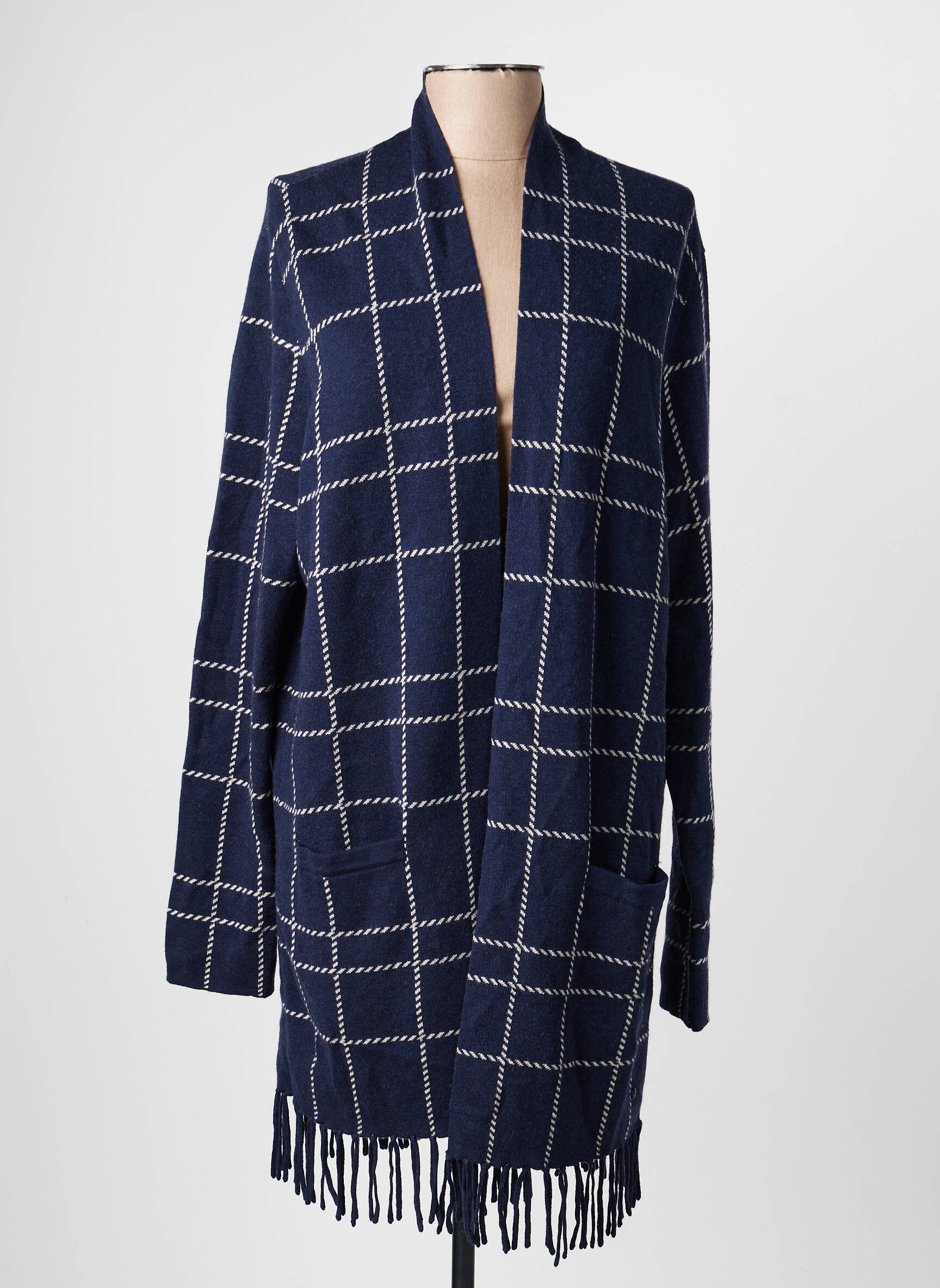 Gilet manches longues manches longues bleu OLSEN femme