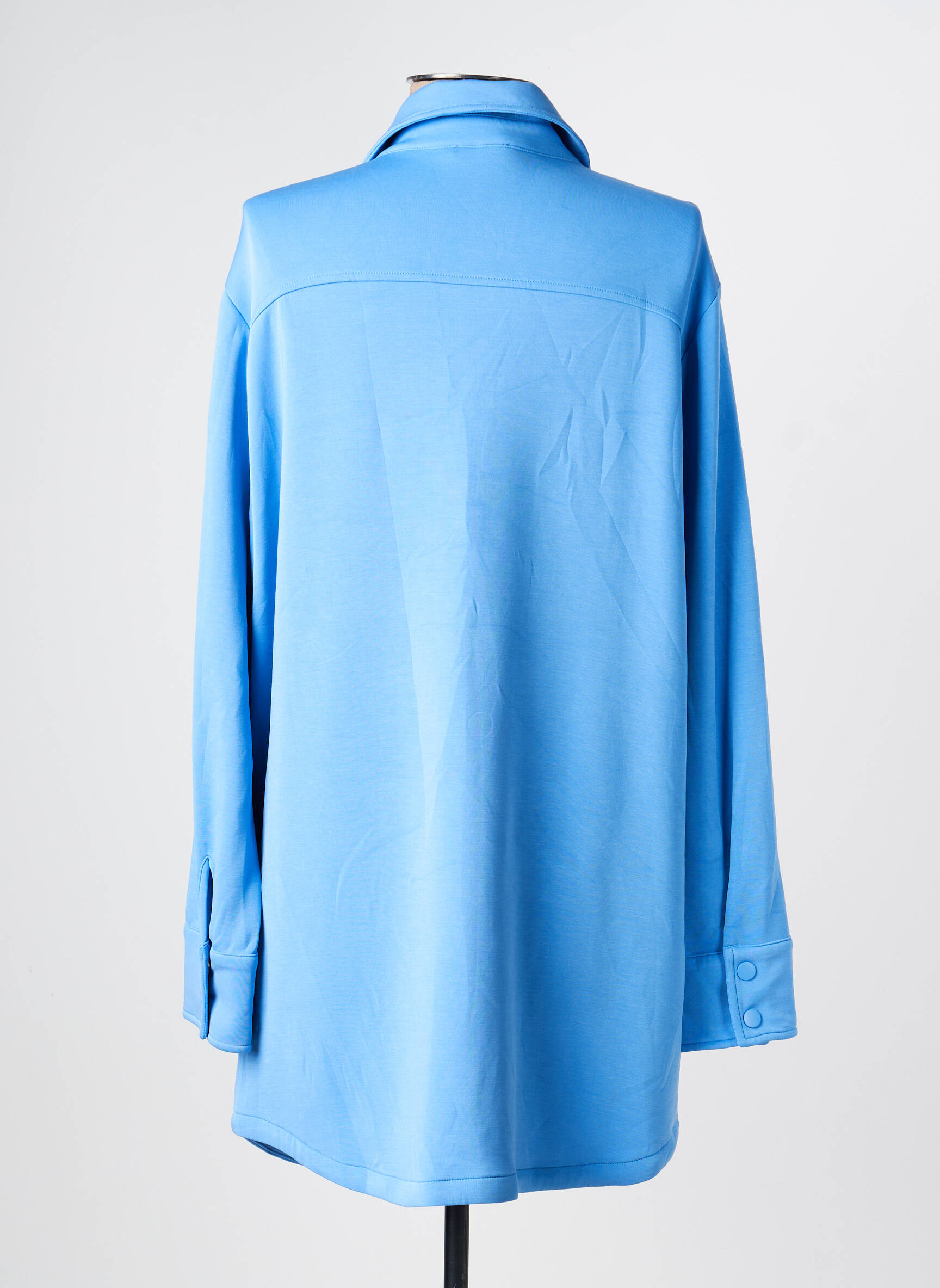 Robe courte manches longues manches longues bleu OLSEN femme