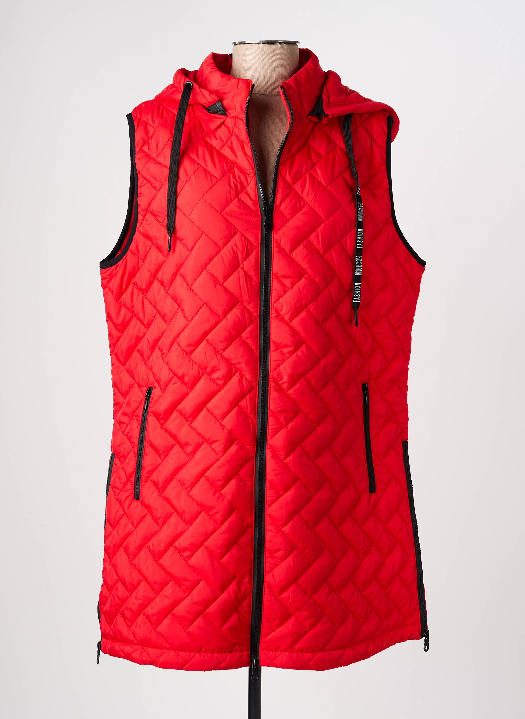 Doudoune capuche a capuche rouge TUZZI femme