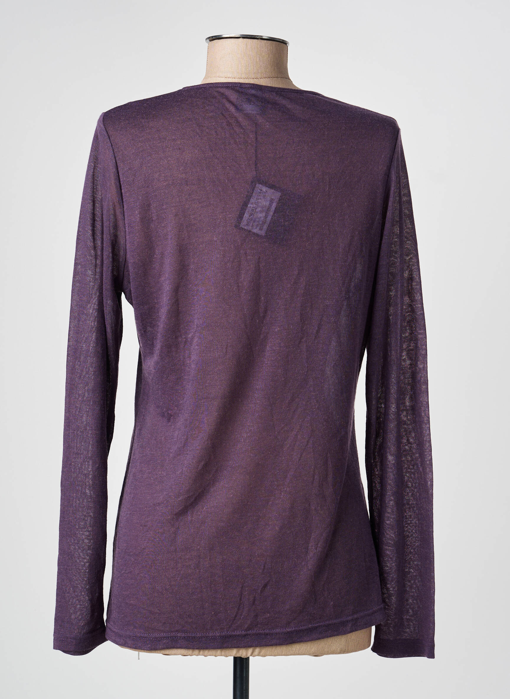 T-shirt manches longues manches longues violet PAUSE CAFE femme