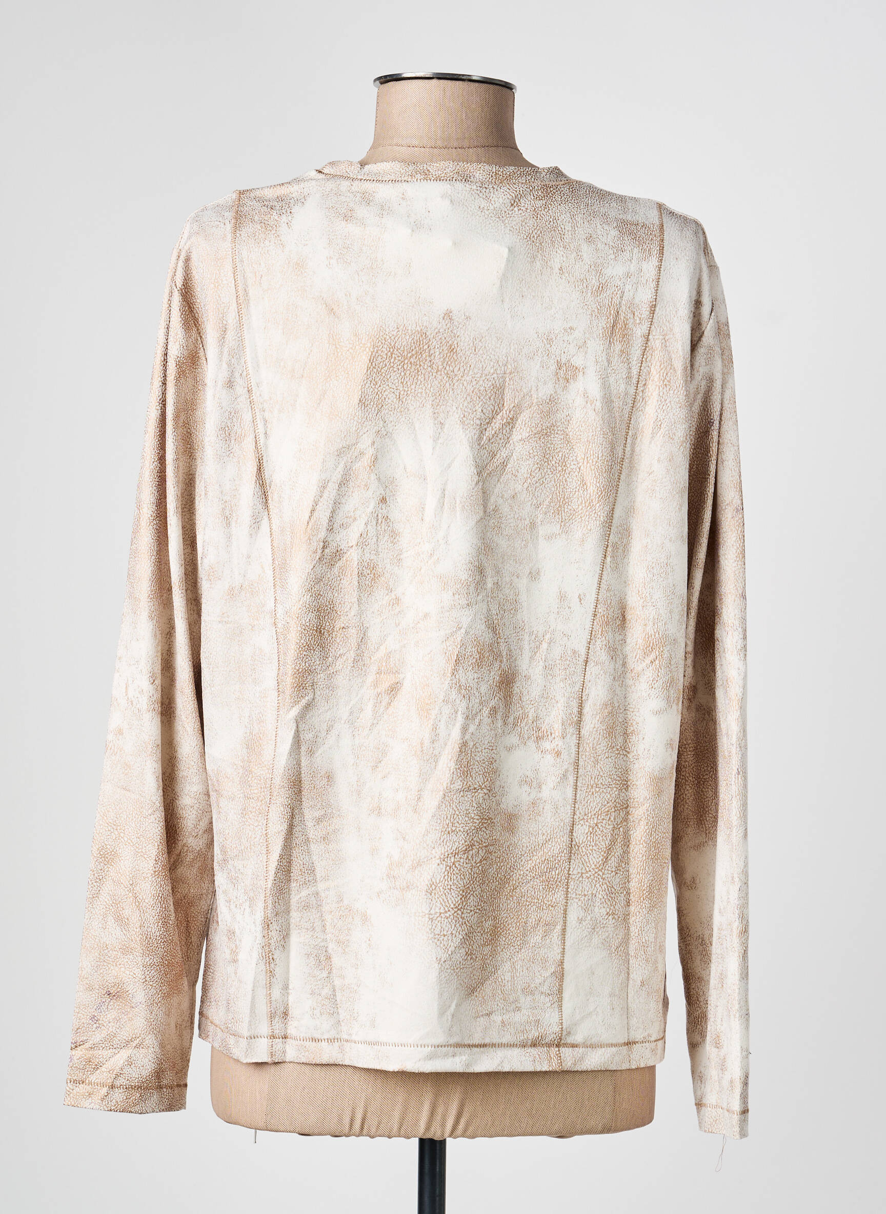 T-shirt manches longues manches longues beige PAUPORTÉ femme