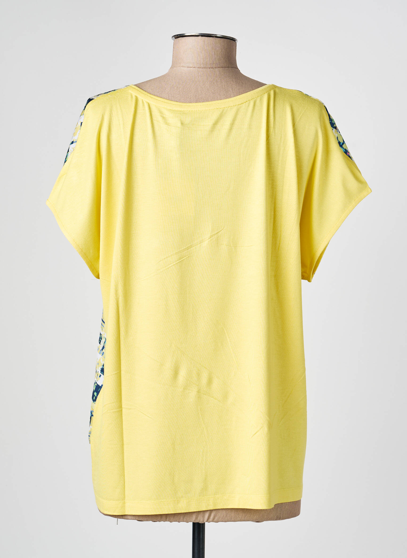 T-shirt imprimé fantaisie manches courtes jaune RABE femme