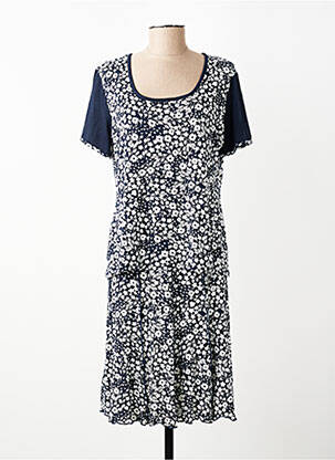 Ensemble jupe coupe cintrée bleu GUY DUBOUIS femme