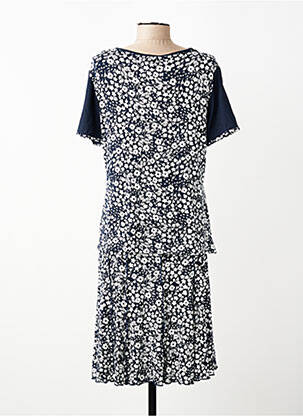 Ensemble jupe coupe cintrée bleu GUY DUBOUIS femme