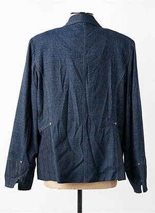 Veste casual coupe droite bleu PAUPORTÉ femme