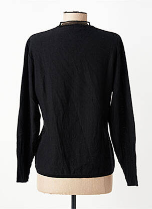 Pull coupe droite manches longues noir PAUPORTÉ femme