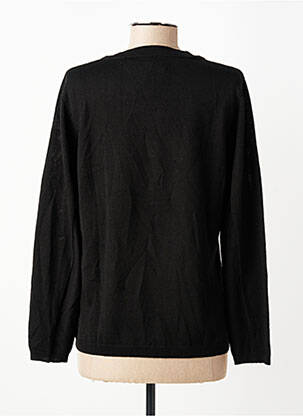 Pull coupe droite manches longues noir PAUPORTÉ femme