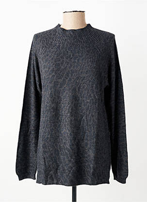 Pull tissage chiné manches longues gris ESCORPION femme