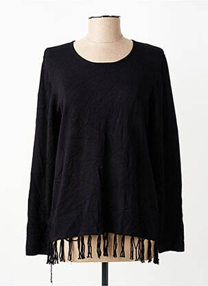 Pull coupe droite manches longues noir RABE femme