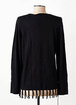 Pull coupe droite manches longues noir RABE femme