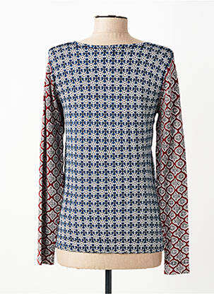 Pull coupe cintrée manches longues bleu ESCORPION femme