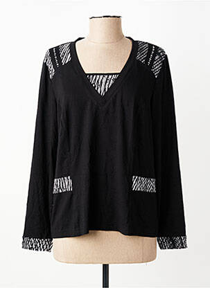 T-shirt manches longues manches longues noir PAUPORTÉ femme