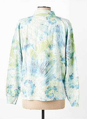 Pull stretch manches longues bleu GRIFFON femme
