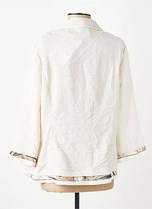 Chemisier coupe droite manches 3/4 beige PAUPORTÉ femme