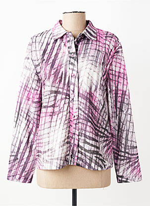 Chemisier coupe cintrée manches longues rose GRIFFON femme