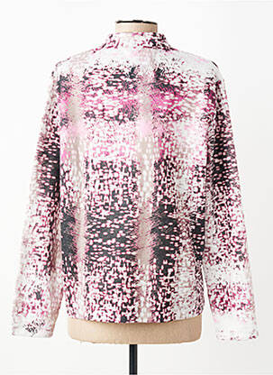 Chemisier imprimé fantaisie manches longues rose GRIFFON femme