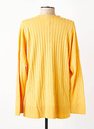 Pull coupe droite manches longues jaune ESCORPION femme