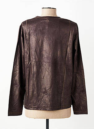 T-shirt manches longues manches longues marron PAUPORTÉ femme
