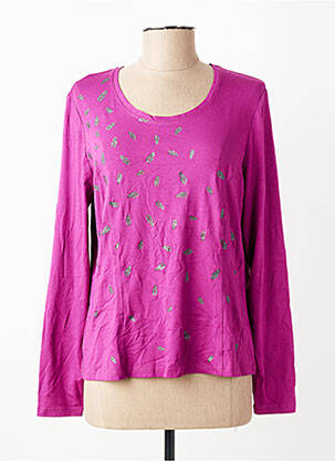 T-shirt manches longues manches longues violet PAUPORTÉ femme