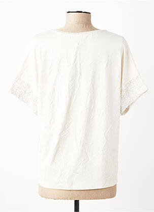 T-shirt coupe droite manches courtes beige RABE femme