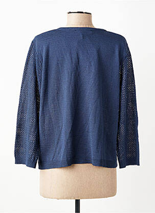 Gilet manches longues manches 3/4 bleu GRIFFON femme