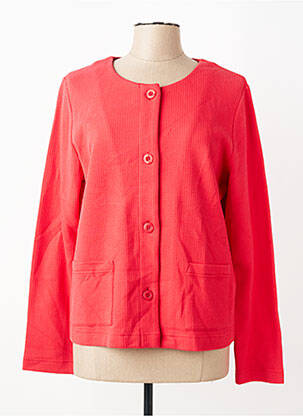 Veste casual col rond rouge RABE femme