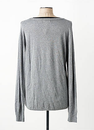 Pull coupe droite manches longues gris ESCORPION femme