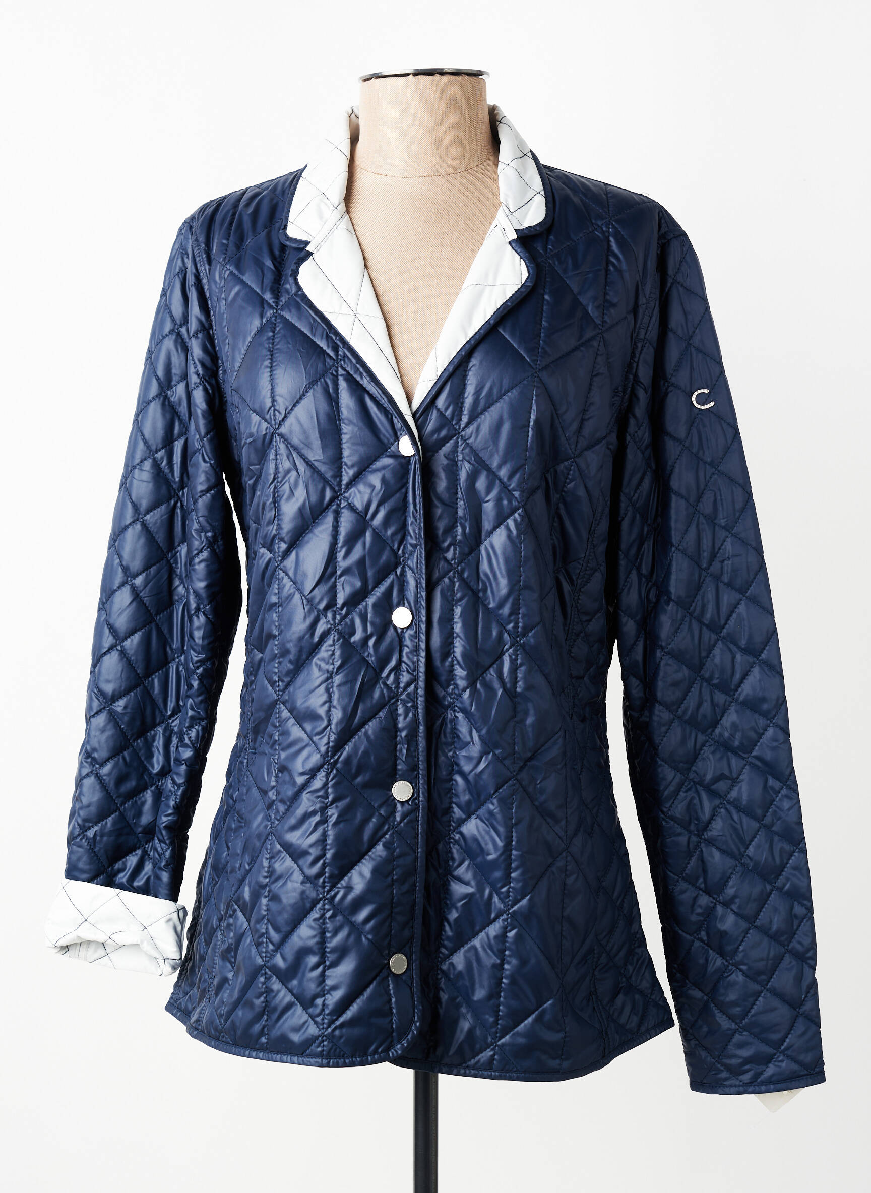 Doudoune manches longues sans capuche bleu CANASPORT femme