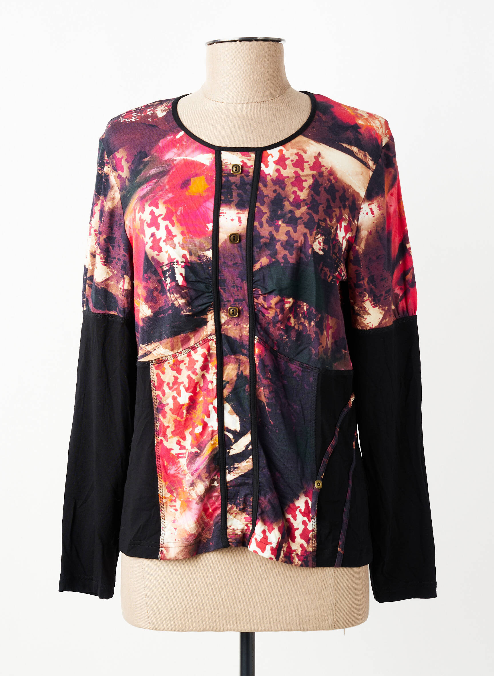 T-shirt manches longues manches longues noir PAUPORTÉ femme