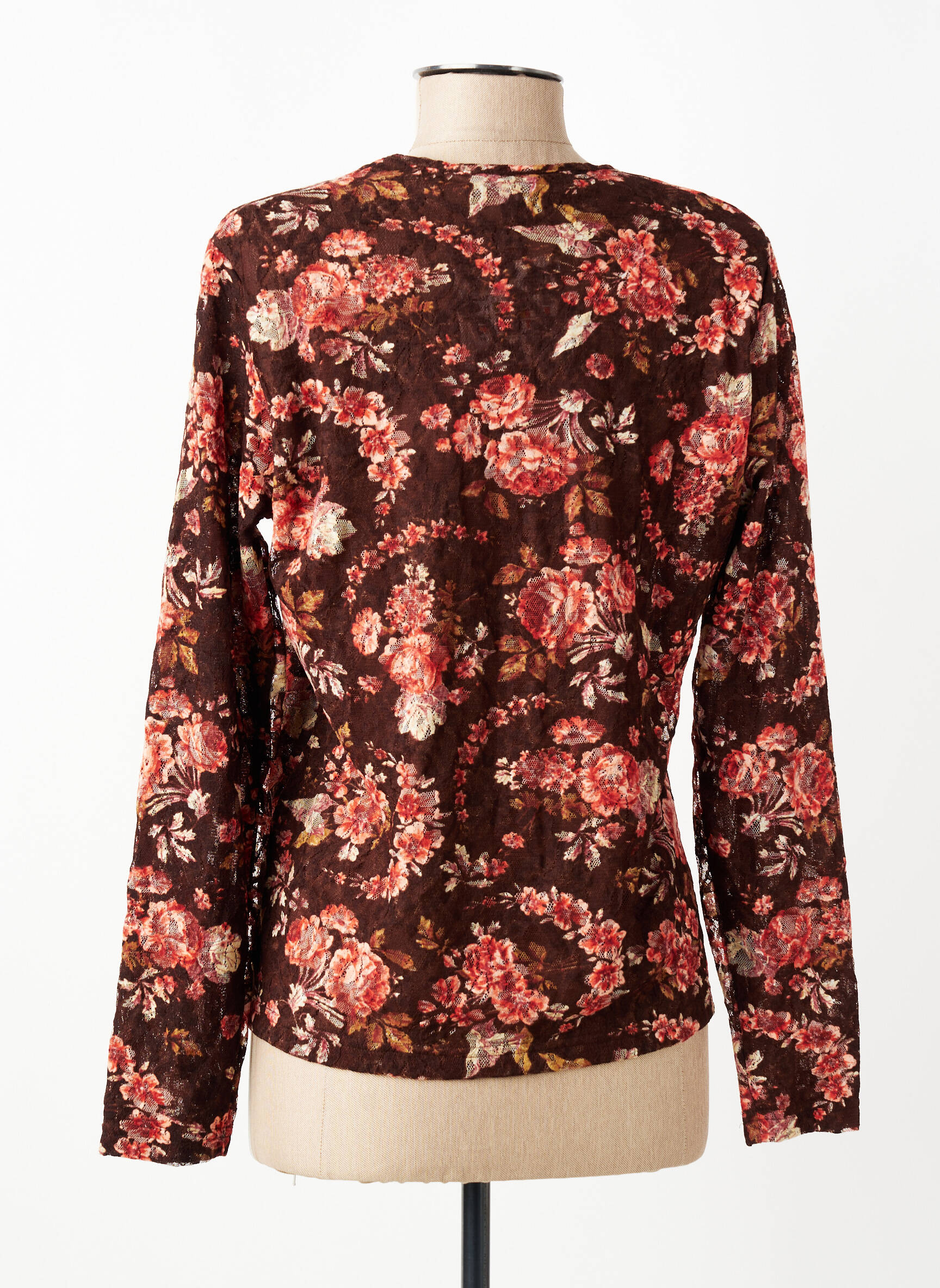 T-shirt manches longues manches longues marron PAUPORTÉ femme